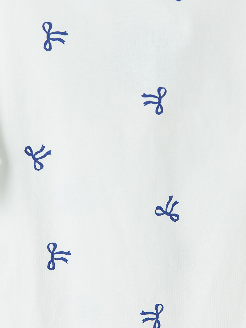 Ekru Fiyonk Baskılı Kız Çocuk Pijama Takımı-3