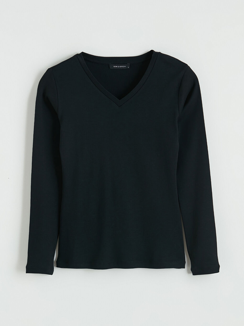 Siyah V Yaka Kadın Body-5