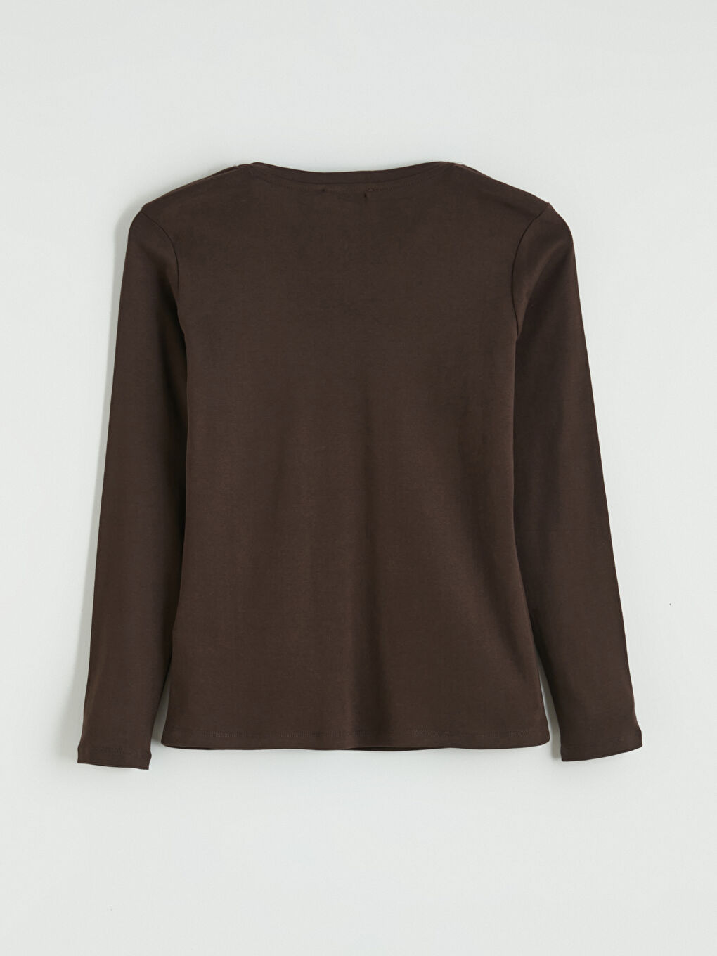 Kahverengi V Yaka Kadın Body-6