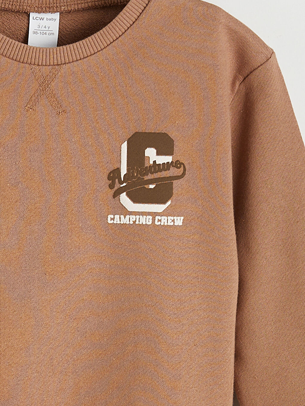 Kahverengi Baskılı Erkek Bebek Sweatshirt-2