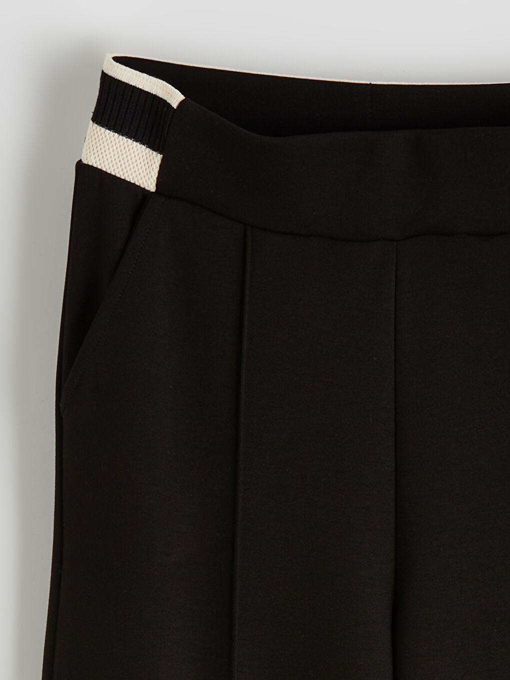 Серпімді белдікті жұмсақ жанасымды әйелдерге арналған спорт шалбары-5