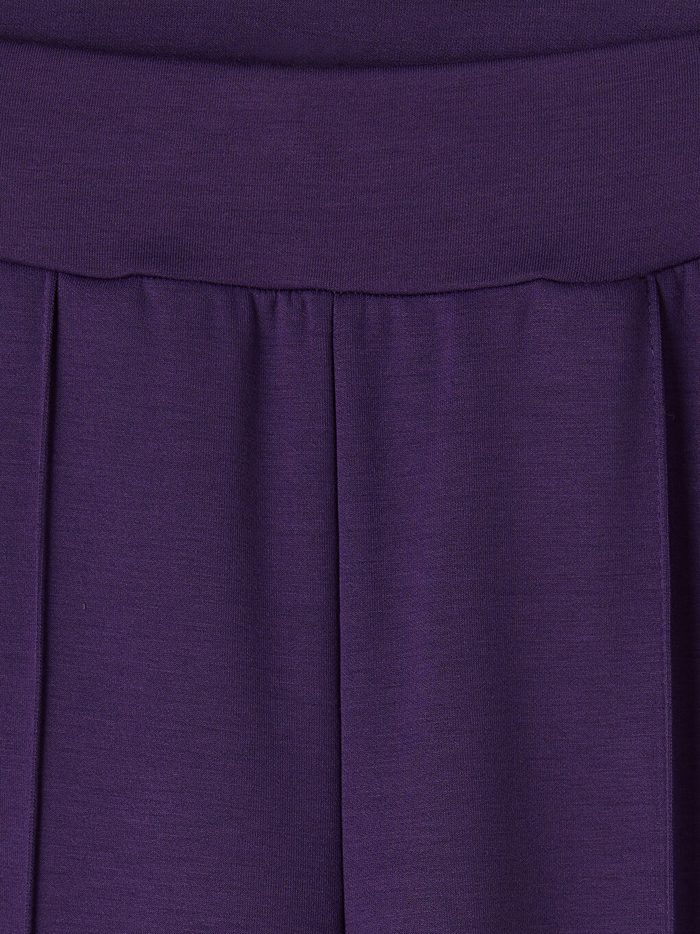 Mor Beli Lastikli Soft Touch Kadın Eşofman Altı-2