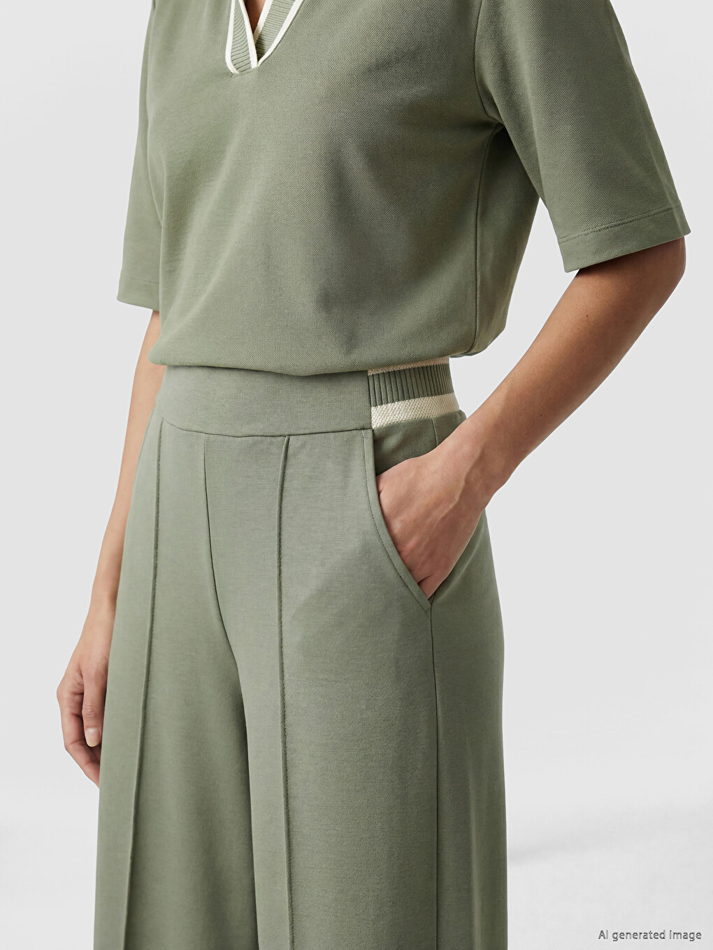 Elastic Waist Soft Touch Women's Sweatpants-2