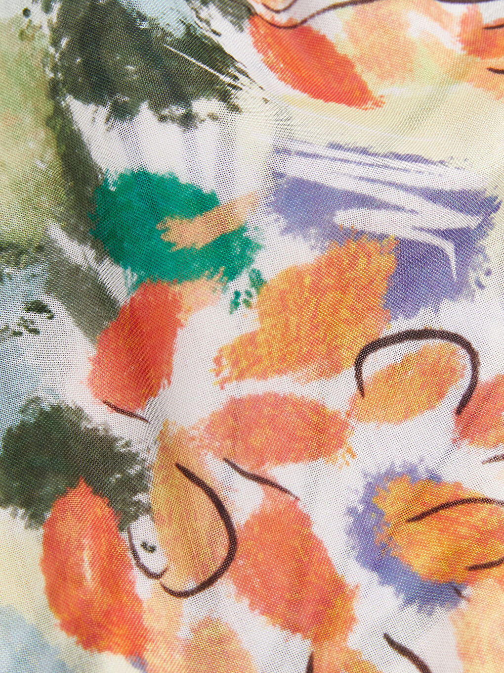 Karışık Çiçekli Kadın Şal-2