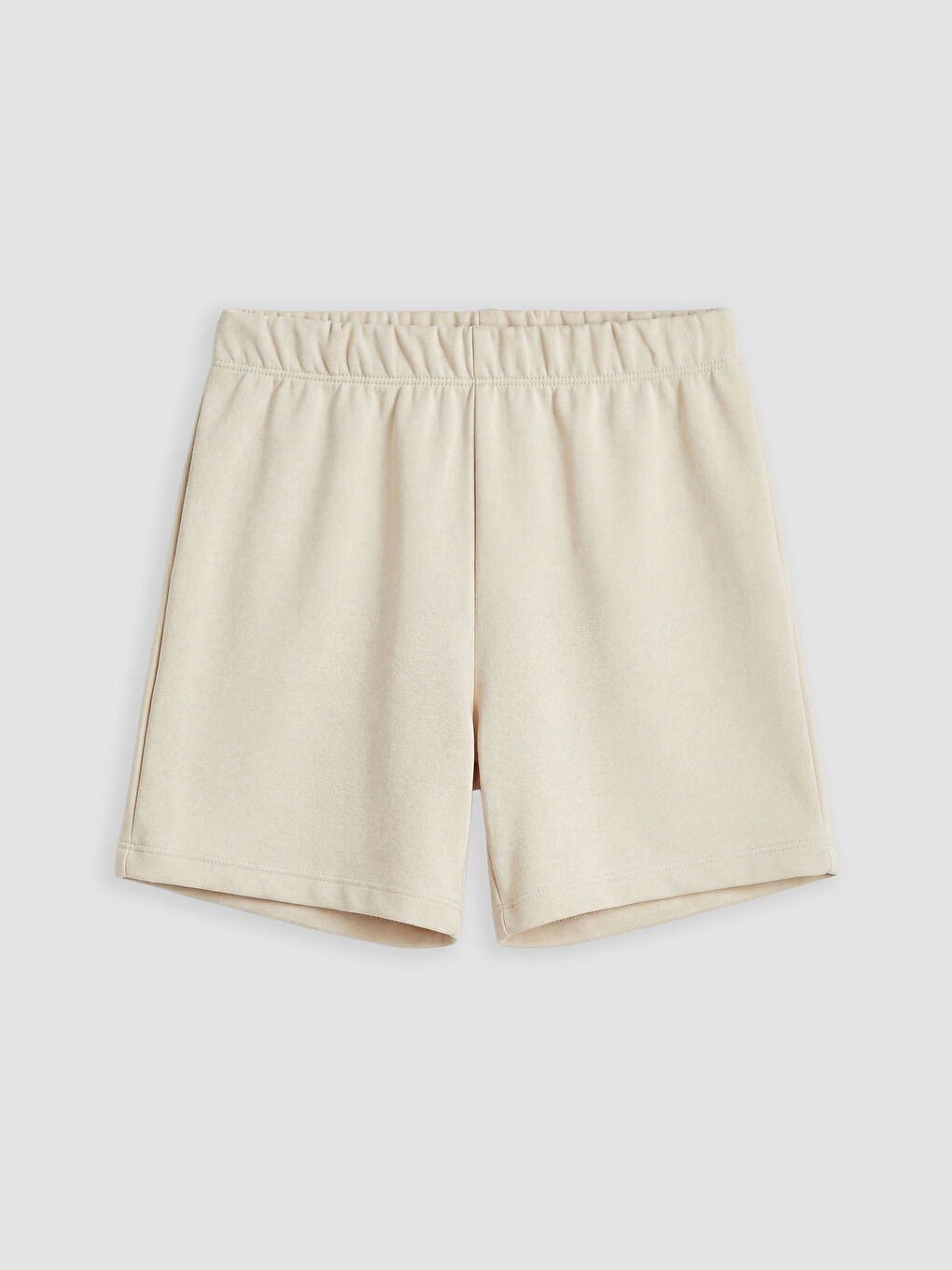 Bej Yazı Baskılı Kız Çocuk Tişört ve Şort Takım-3