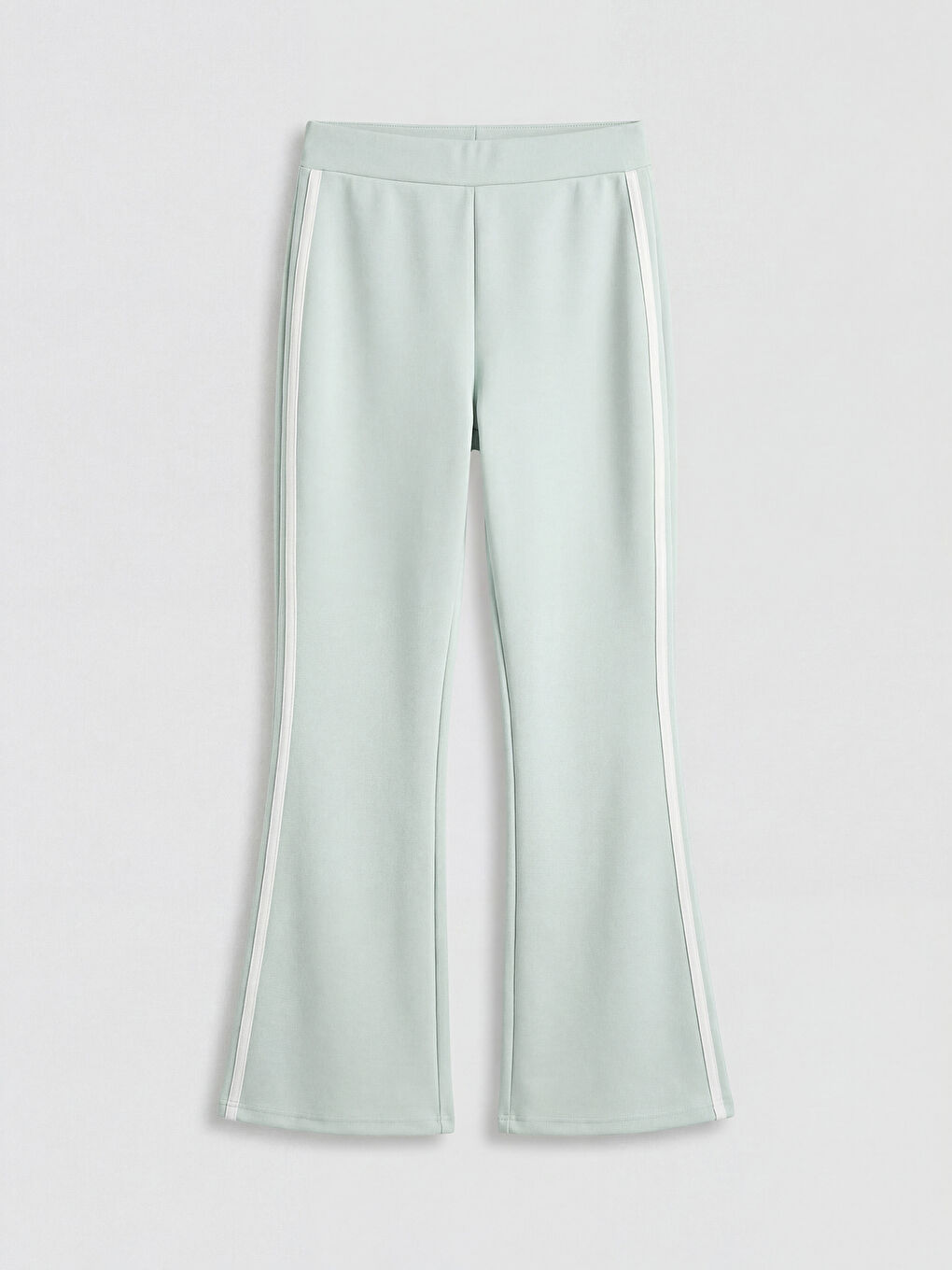 Yeşil Beli Lastikli Soft Touch Kız Çocuk Eşofman Altı