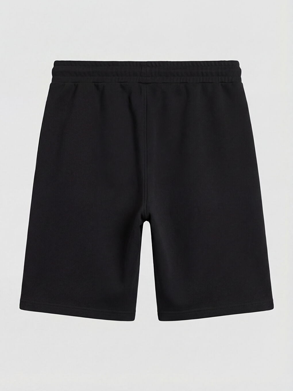 Siyah Rahat Kalıp Erkek Şort-1