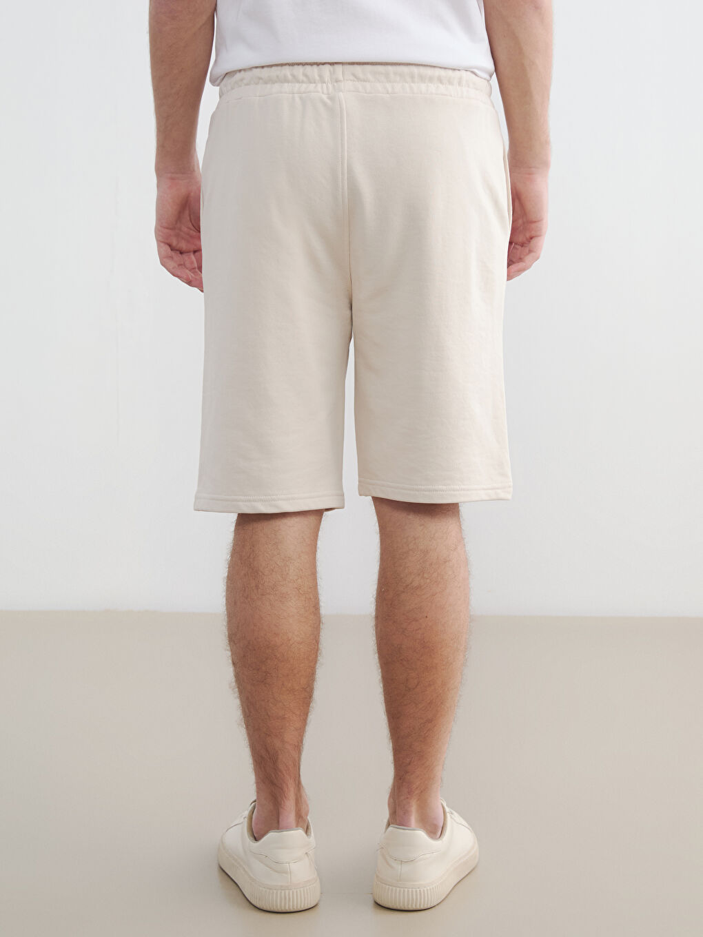 Bej Rahat Kalıp Erkek Şort-3