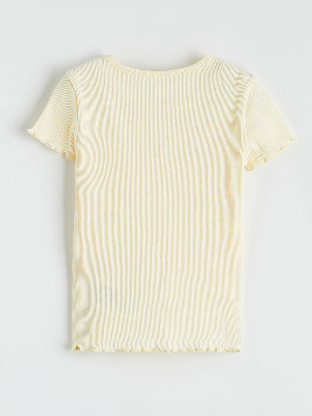 Lila Bisiklet Yaka Kız Çocuk Tişört 2'li-2