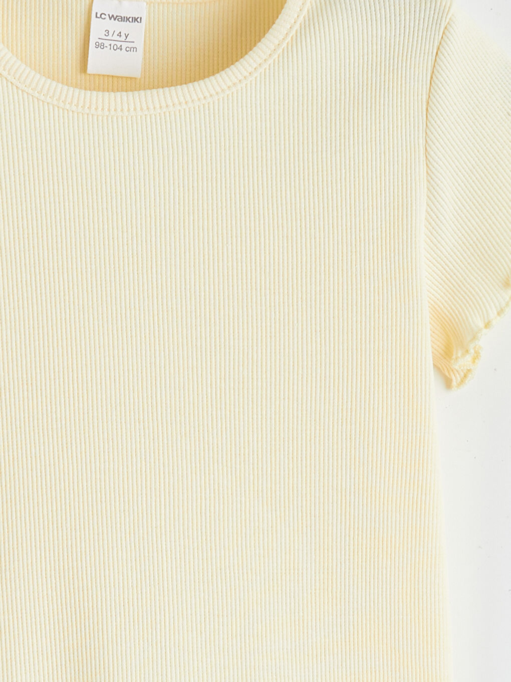 Lila Bisiklet Yaka Kız Çocuk Tişört 2'li-5