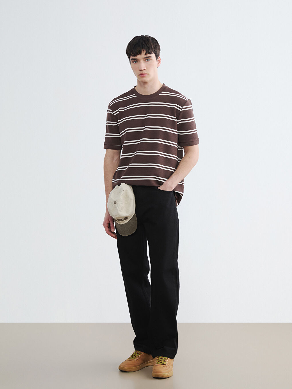 Siyah  745 Baggy Fit Erkek Jean Pantolon