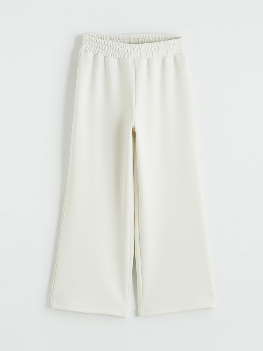 Gri Geniş Paça Kız Çocuk Soft Touch Eşofman Altı