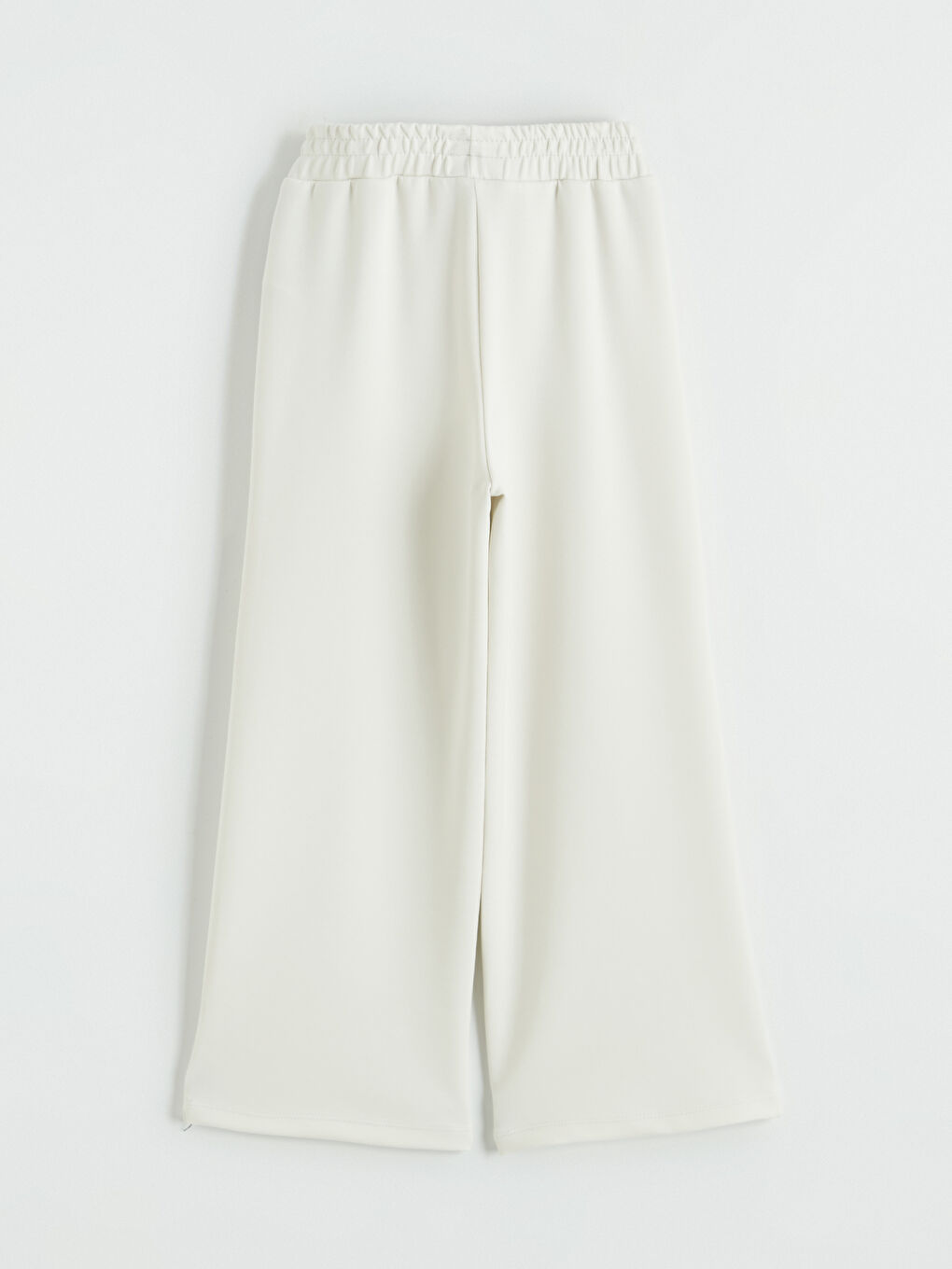 Gri Geniş Paça Kız Çocuk Soft Touch Eşofman Altı-2