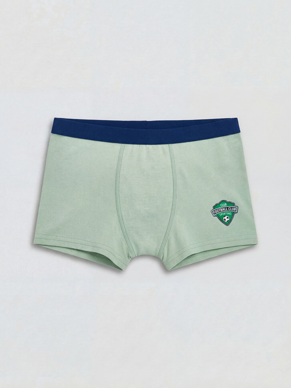 Yeşil Desenli Erkek Çocuk Boxer