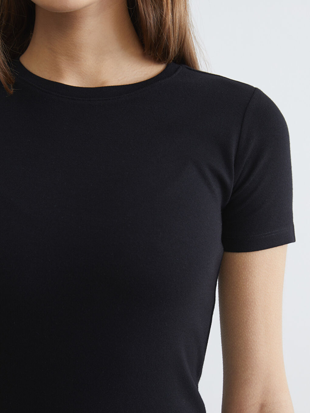 Тениска с кръгло деколте за жени-2