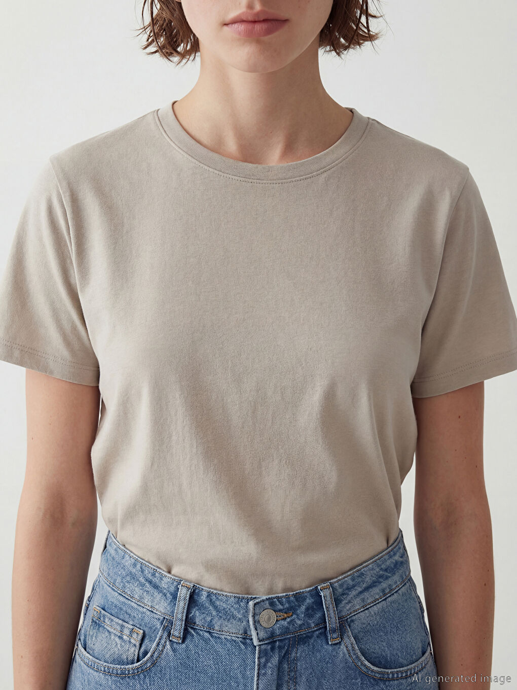 Crew Neck Women's T-Shirt-2