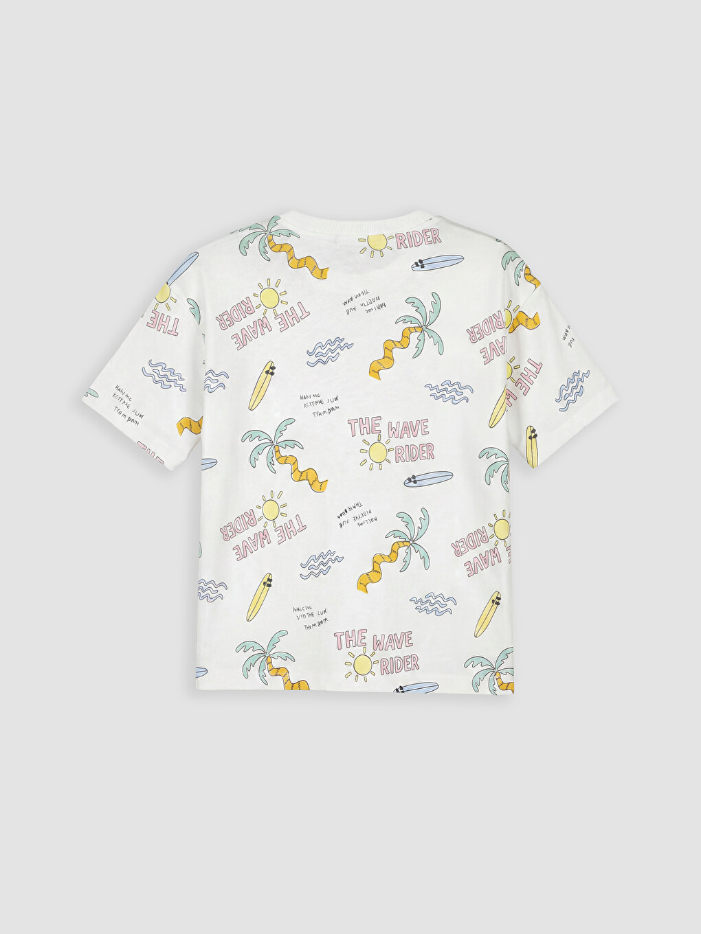 Crew Neck Printed Boys' T-Shirt-1