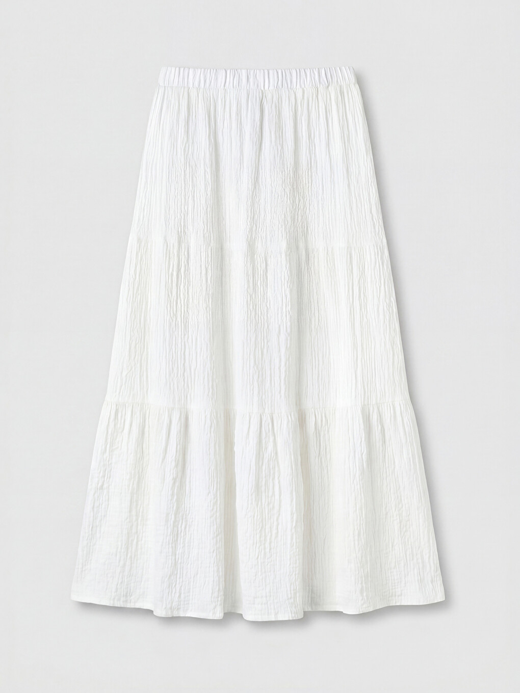 Woman White Skirt-5