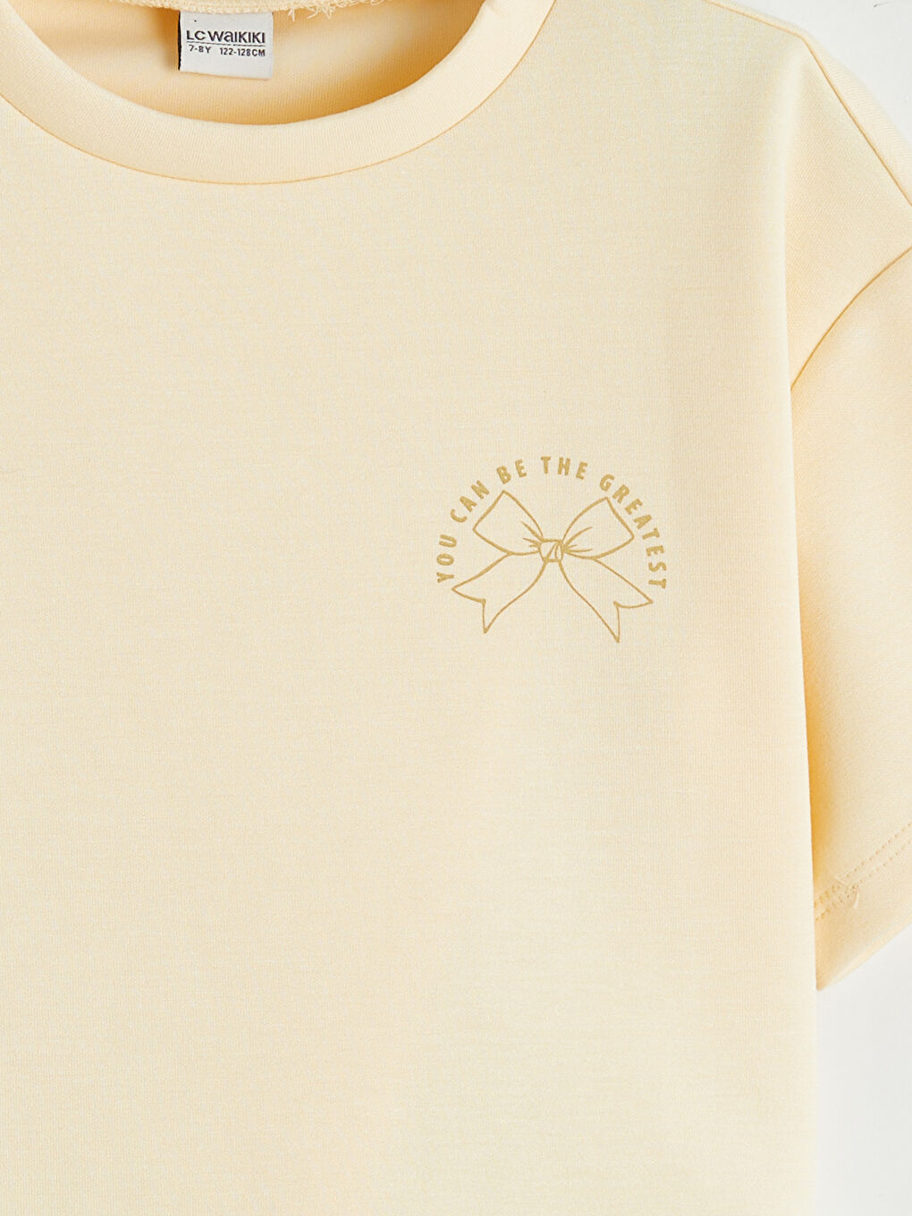 Turuncu Baskılı Kız Çocuk Tişört ve Şort-5