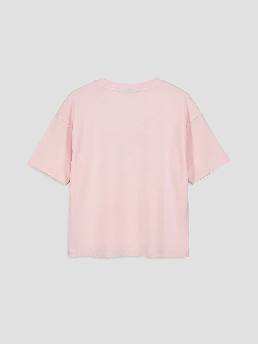 Pembe Baskılı Kız Çocuk Tişört ve Şort-2