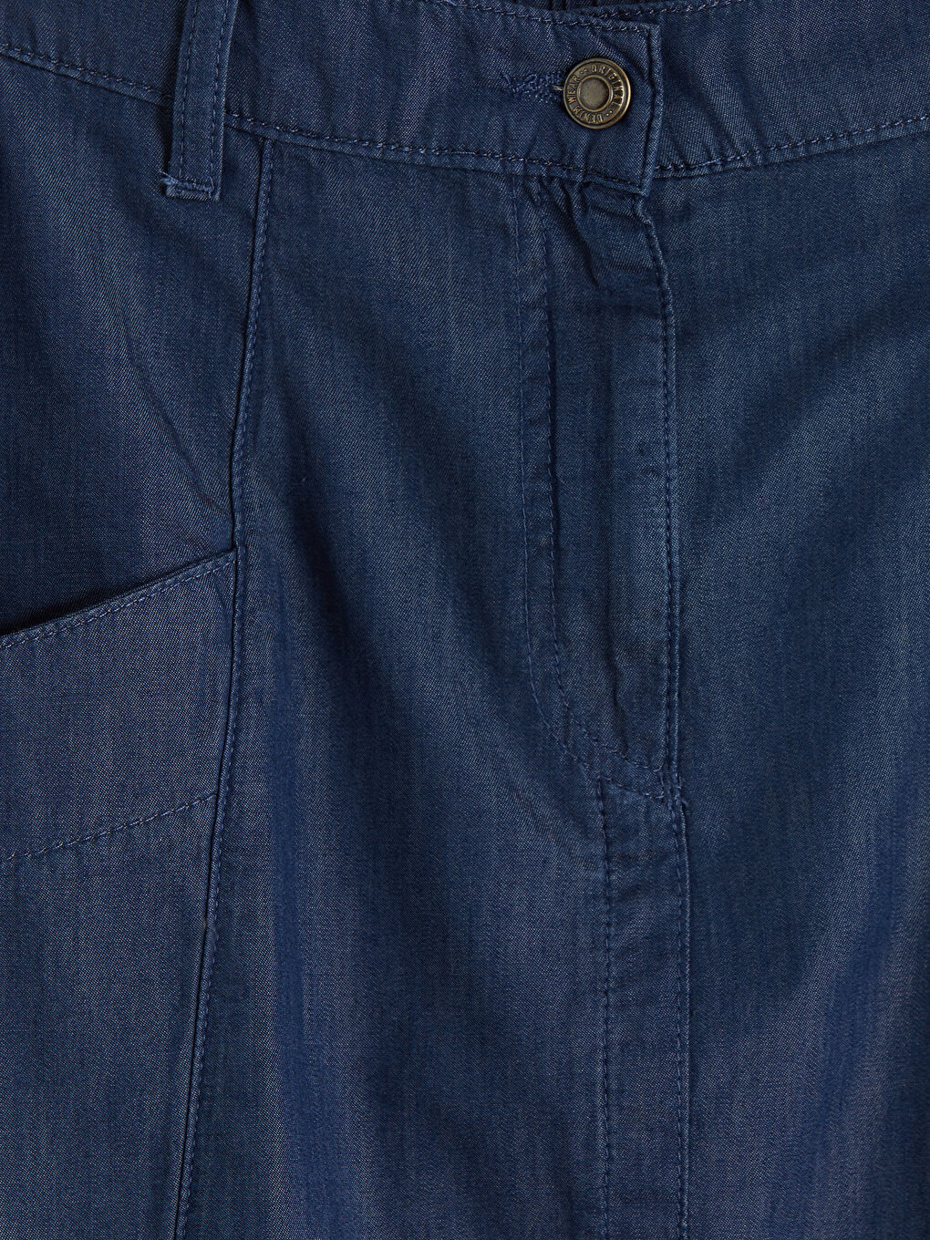 Siyah Beli Lastikli Jean Etek-2