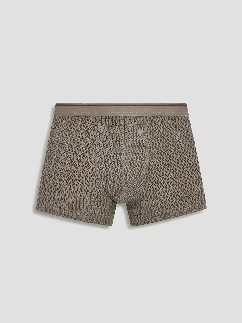 Bej Standart Kalıp Pamuklu Esnek Erkek Boxer 3'lü-1