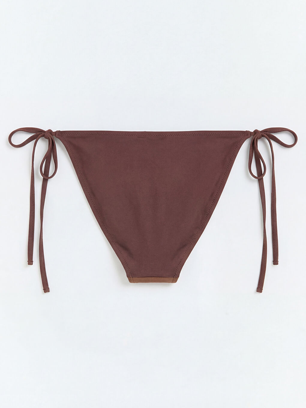 Kahverengi Taşlı Yanlardan Bağlamalı Kadın Bikini Altı-1