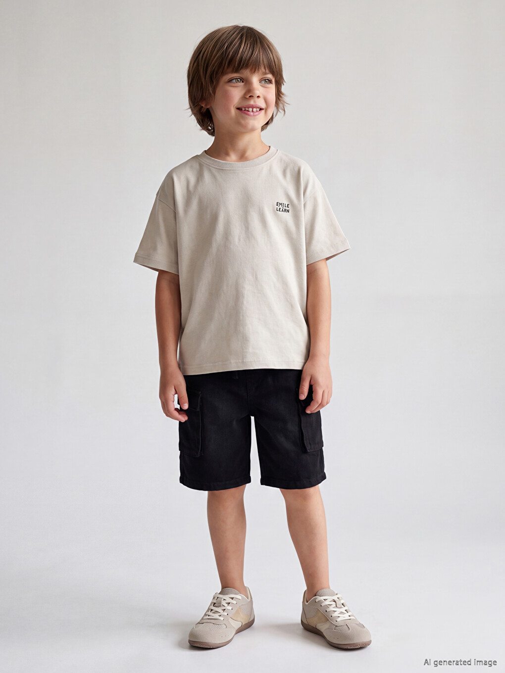 Rundhals Bedrucktes Jungen T-shirt