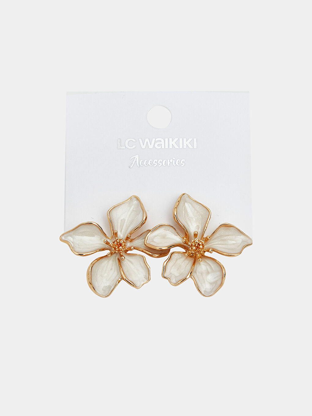 Karışık Çiçek Figürlü Kadın Küpe-1