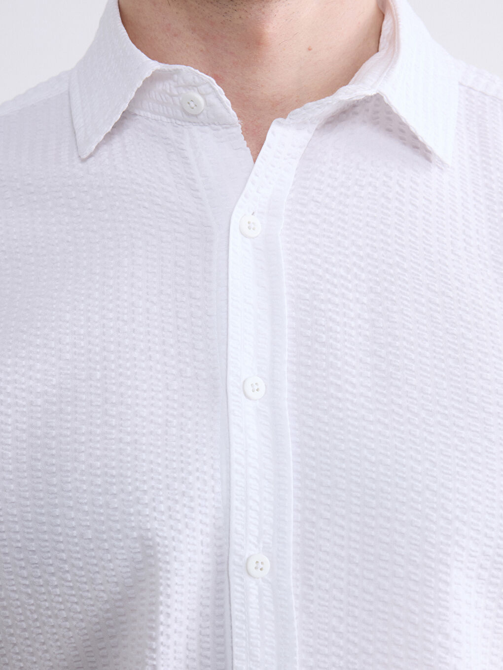 Regular Fit Dobby Shirt-2