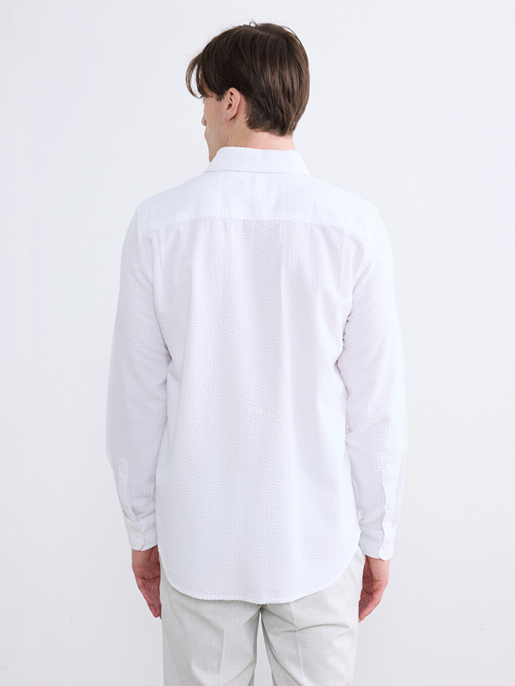 Regular Fit Dobby Shirt-3