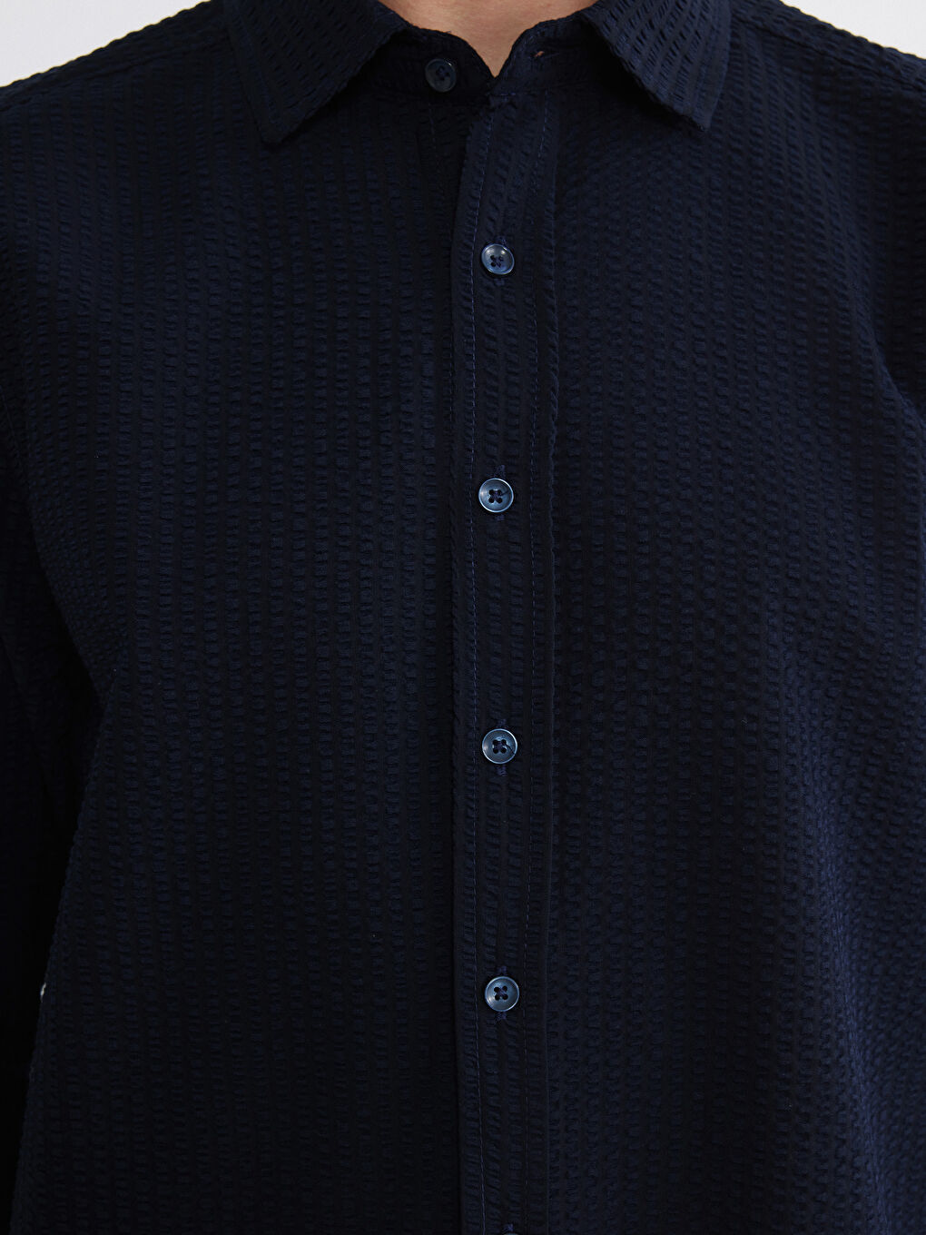 Regular Fit Dobby Men's Shirt-2