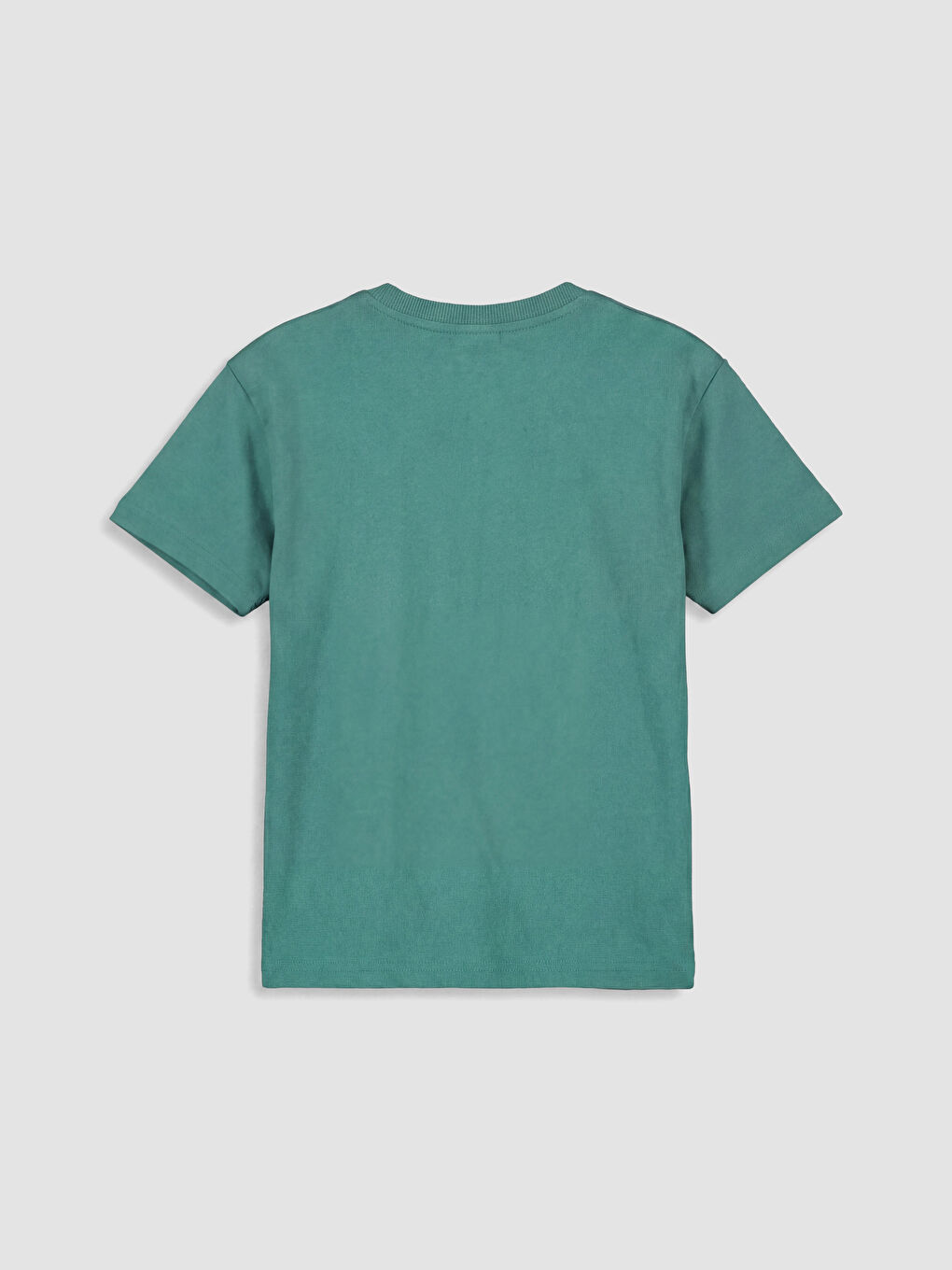 Yeşil Bisiklet Yaka Hot Wheels Baskılı Erkek Çocuk Tişört-1