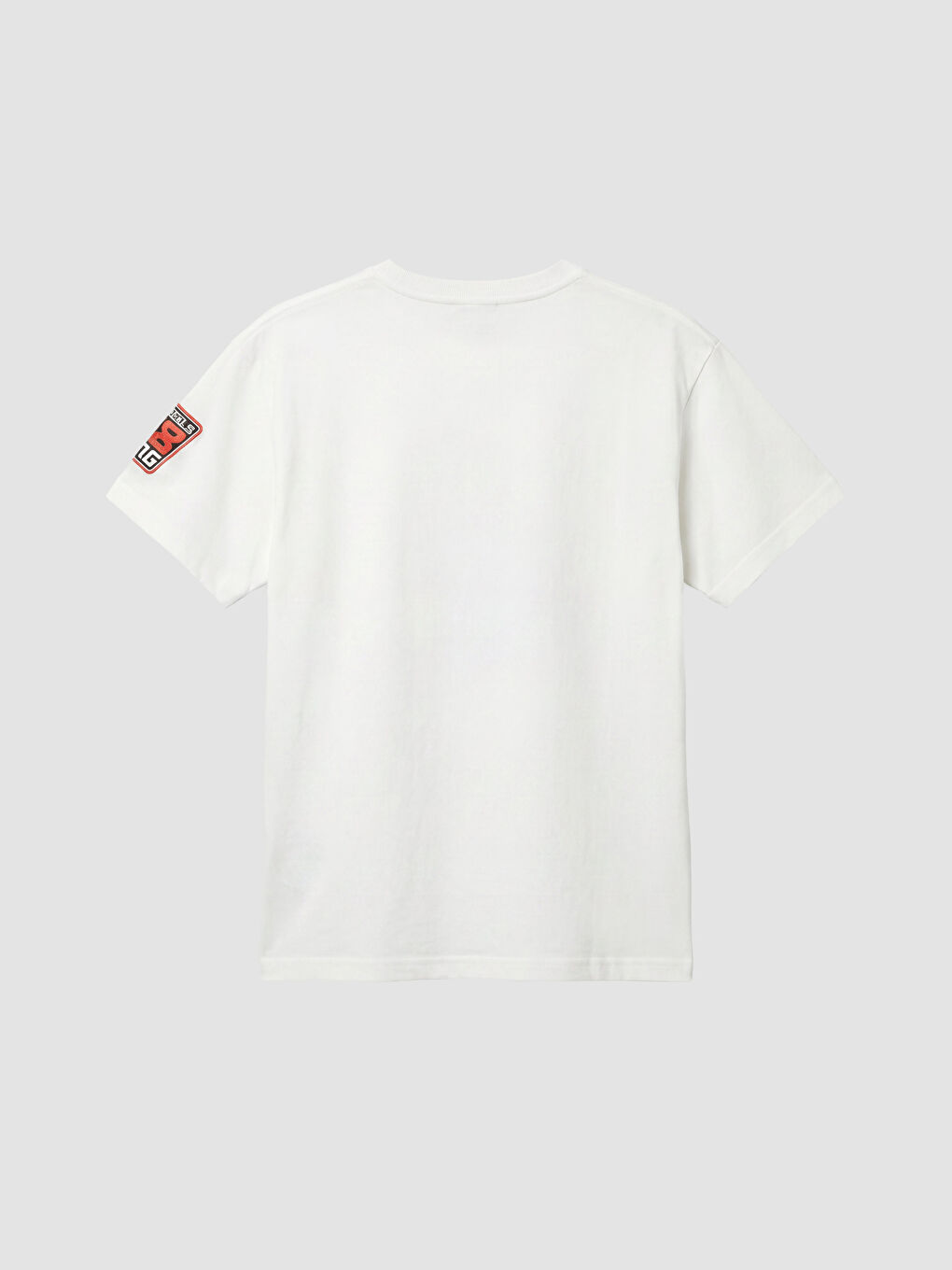 Beyaz Bisiklet Yaka Hot Wheels Baskılı Erkek Çocuk Tişört-1