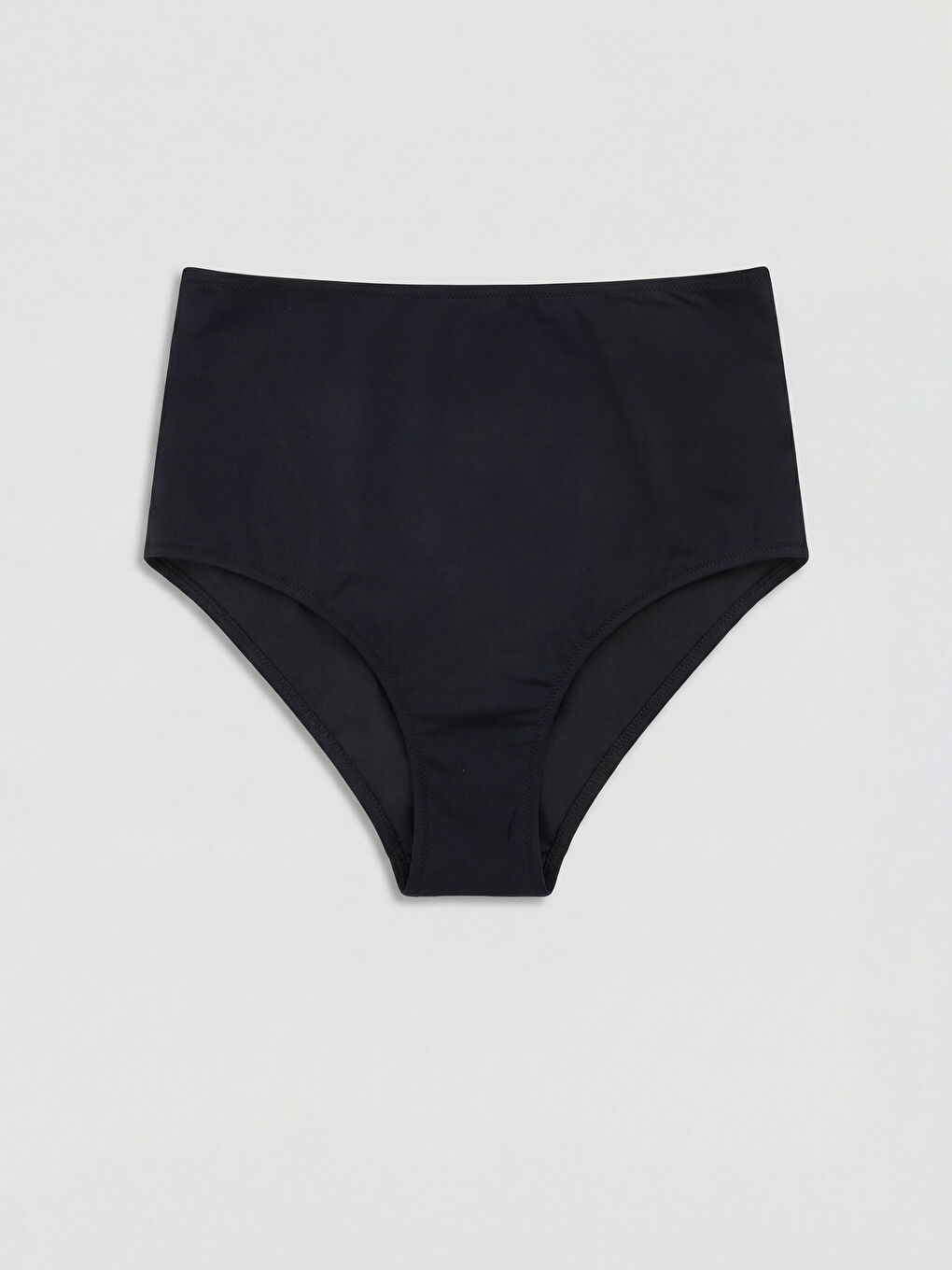 Siyah Yüksek Bel Kadın Bikini Alt