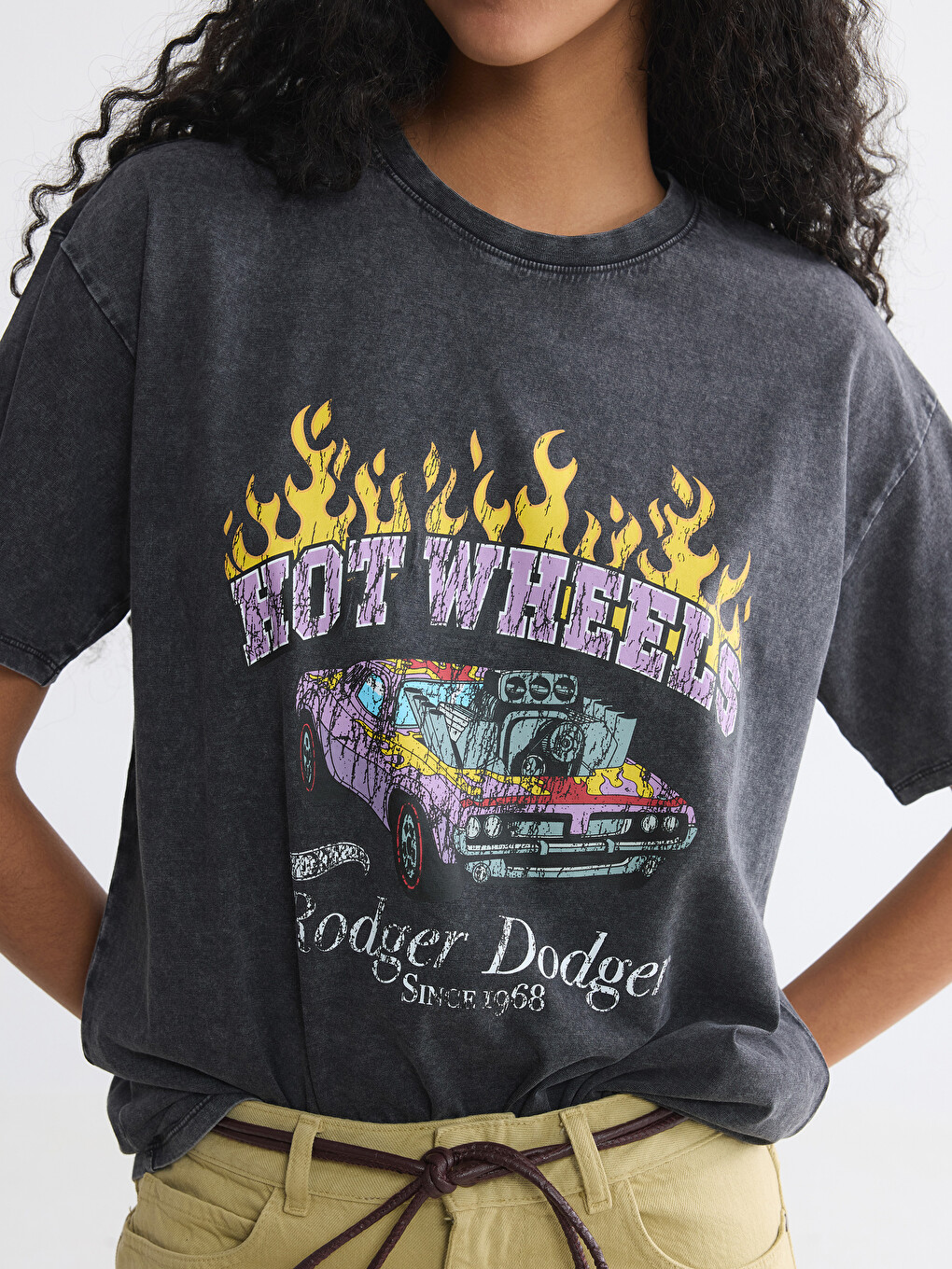 Hot Wheels Printed 100% Cotton Women's T-shirt-2