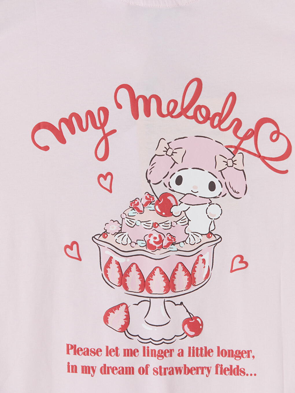 T-shirt My Melody I Stampuar 100% Pambuk Për Gra-7
