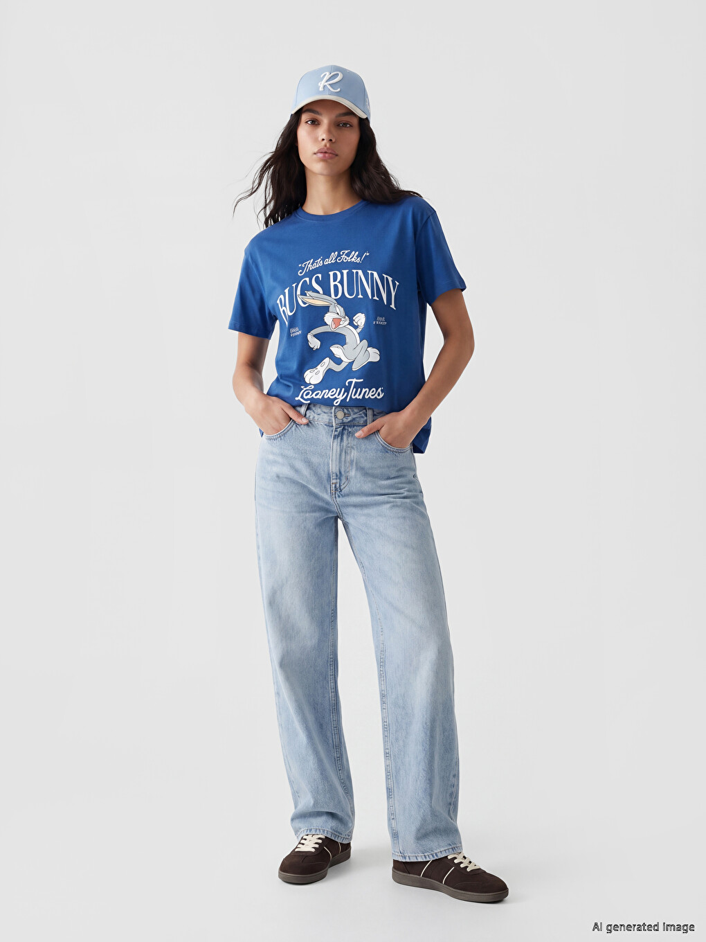 Bugs Bunny Printed Women's T-shirt-1