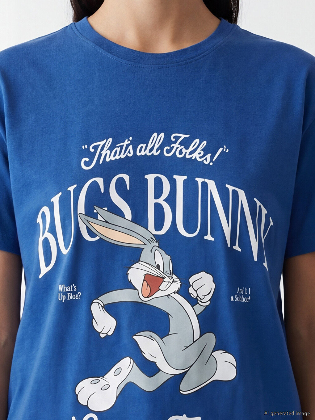 Bugs Bunny Printed Women's T-shirt-2