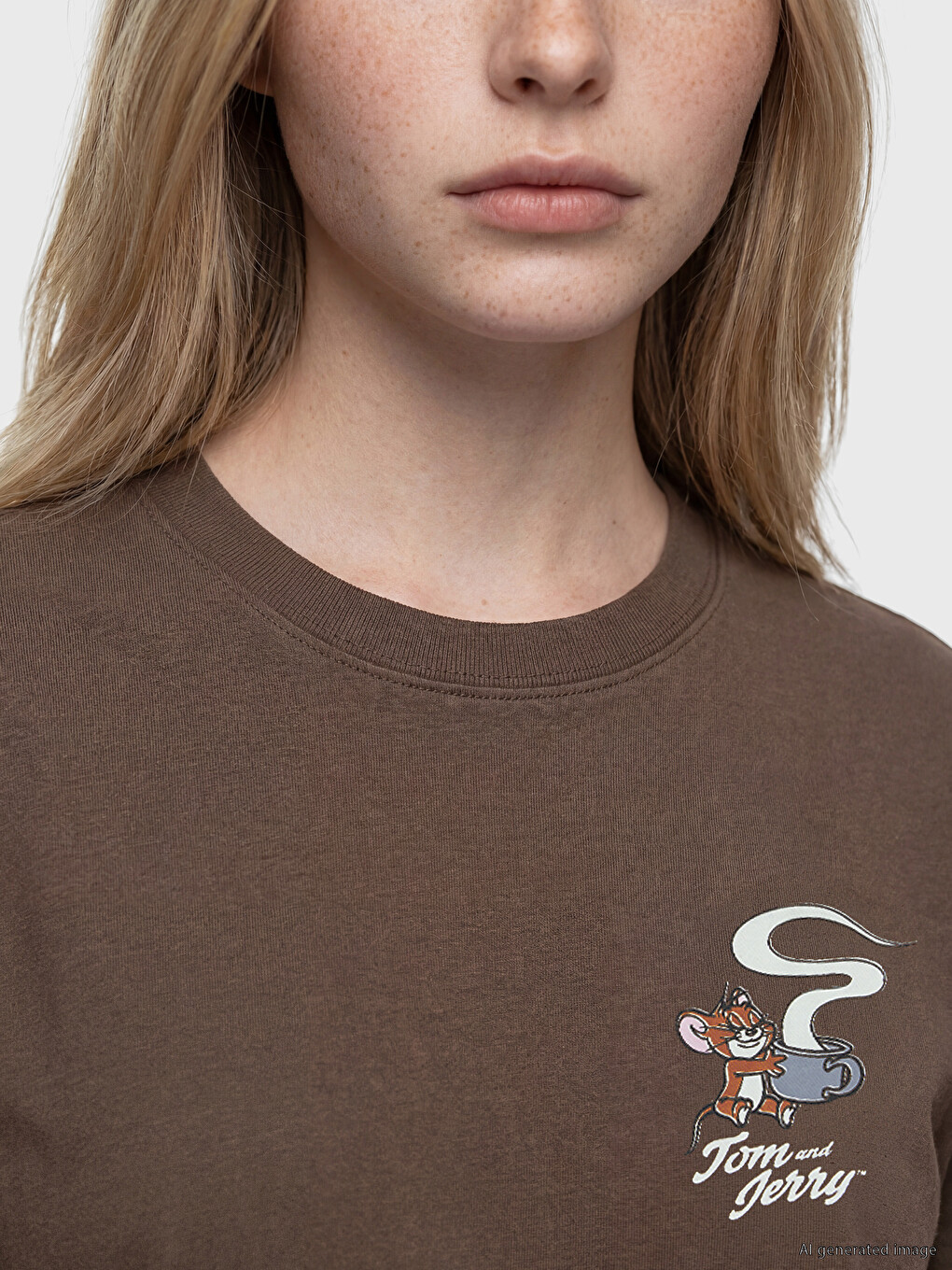 Tricou imprimat Tom & Jerry pentru femei-2