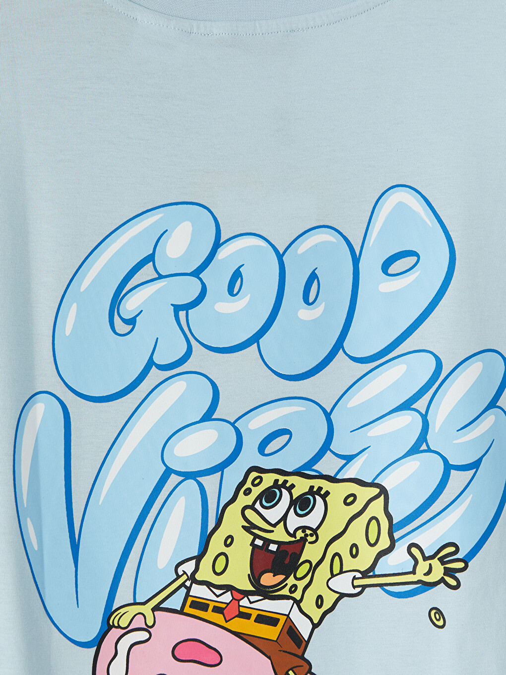 T-shirt Pambuku 100% E Stampuar Spongebob Për Gra-5