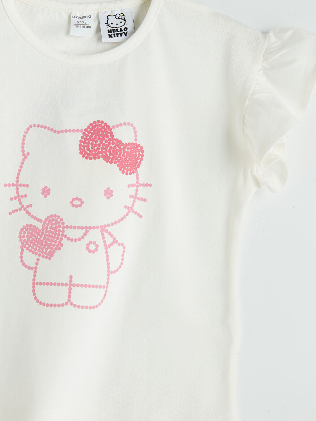 تي شيرت بناتي مطبوع من هالو كيتي-2