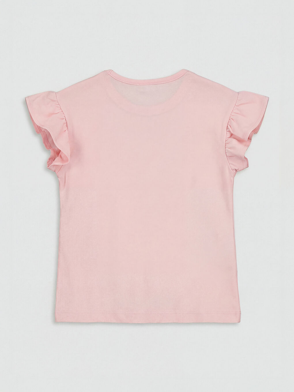 تي شيرت بناتي بطبعة باربي وكشكشة-1