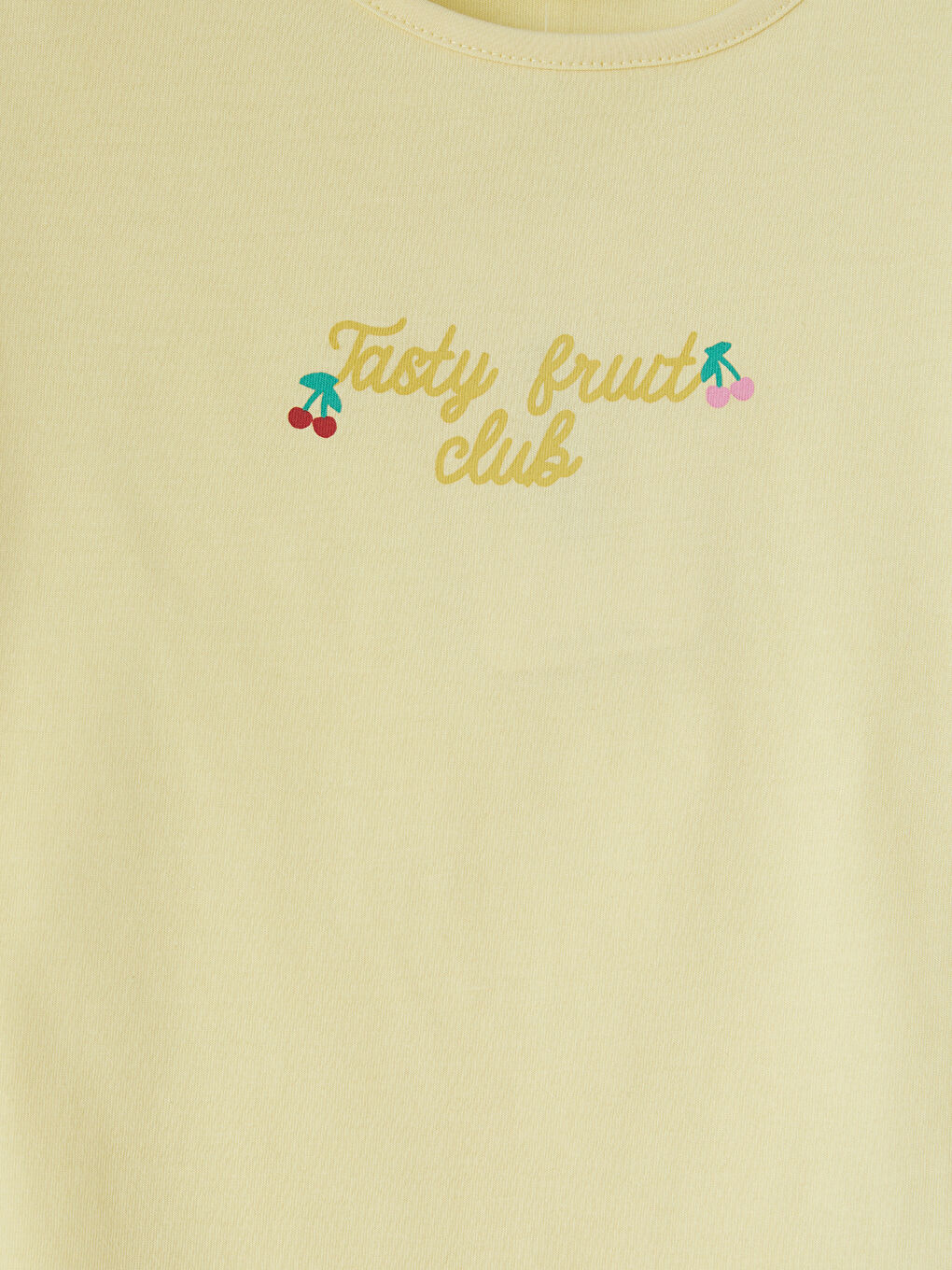 Crew Neck Printed Girls' T-Shirt-2