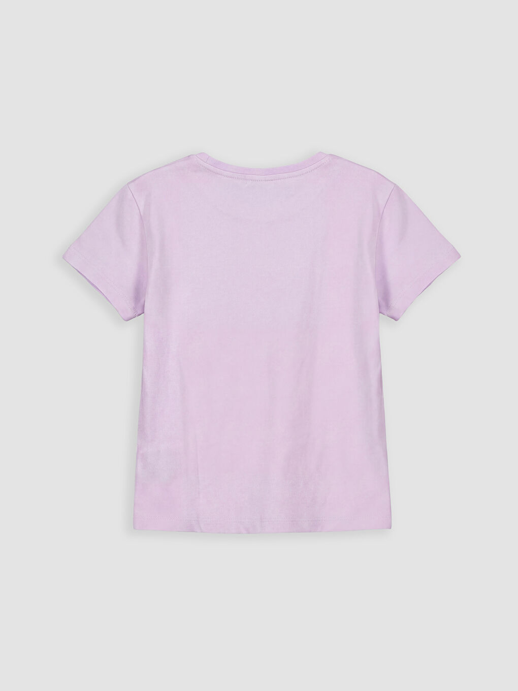 Crew Neck Printed Girls' T-Shirt-1