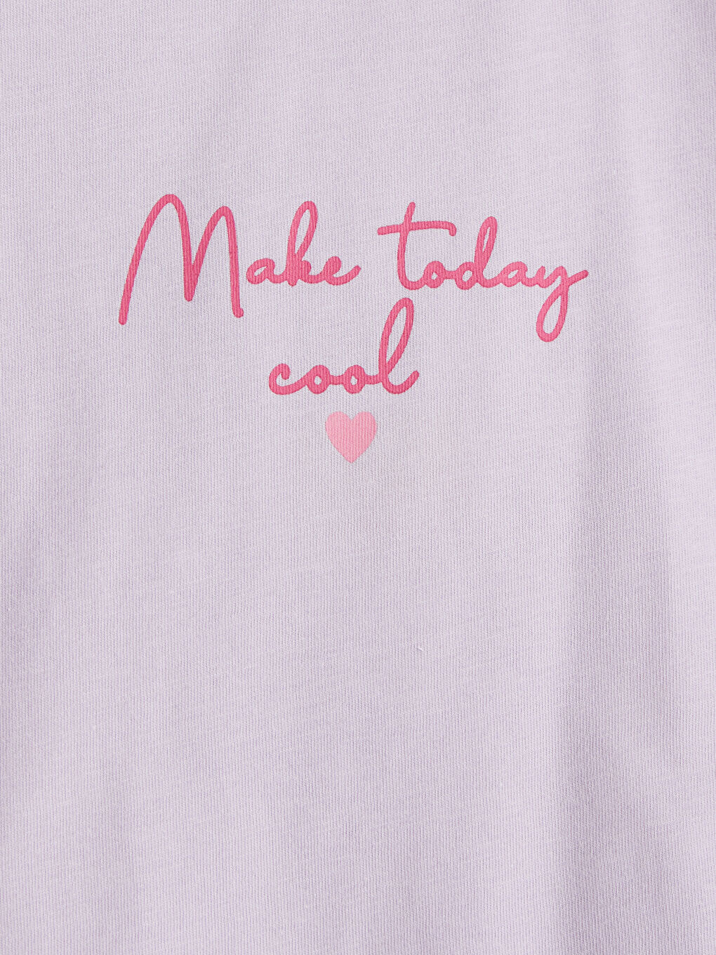 Crew Neck Printed Girls' T-Shirt-2