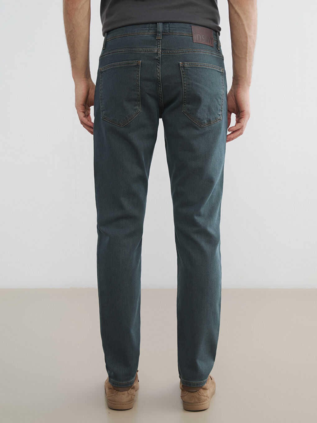 Yeşil 750 Slim Fit Erkek Jean Pantolon-3