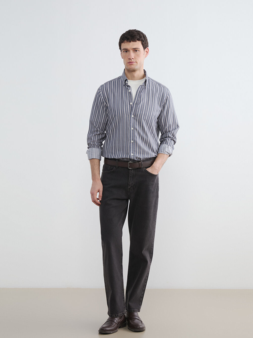 Kahverengi 700 Straight Fit Erkek Jean Pantolon