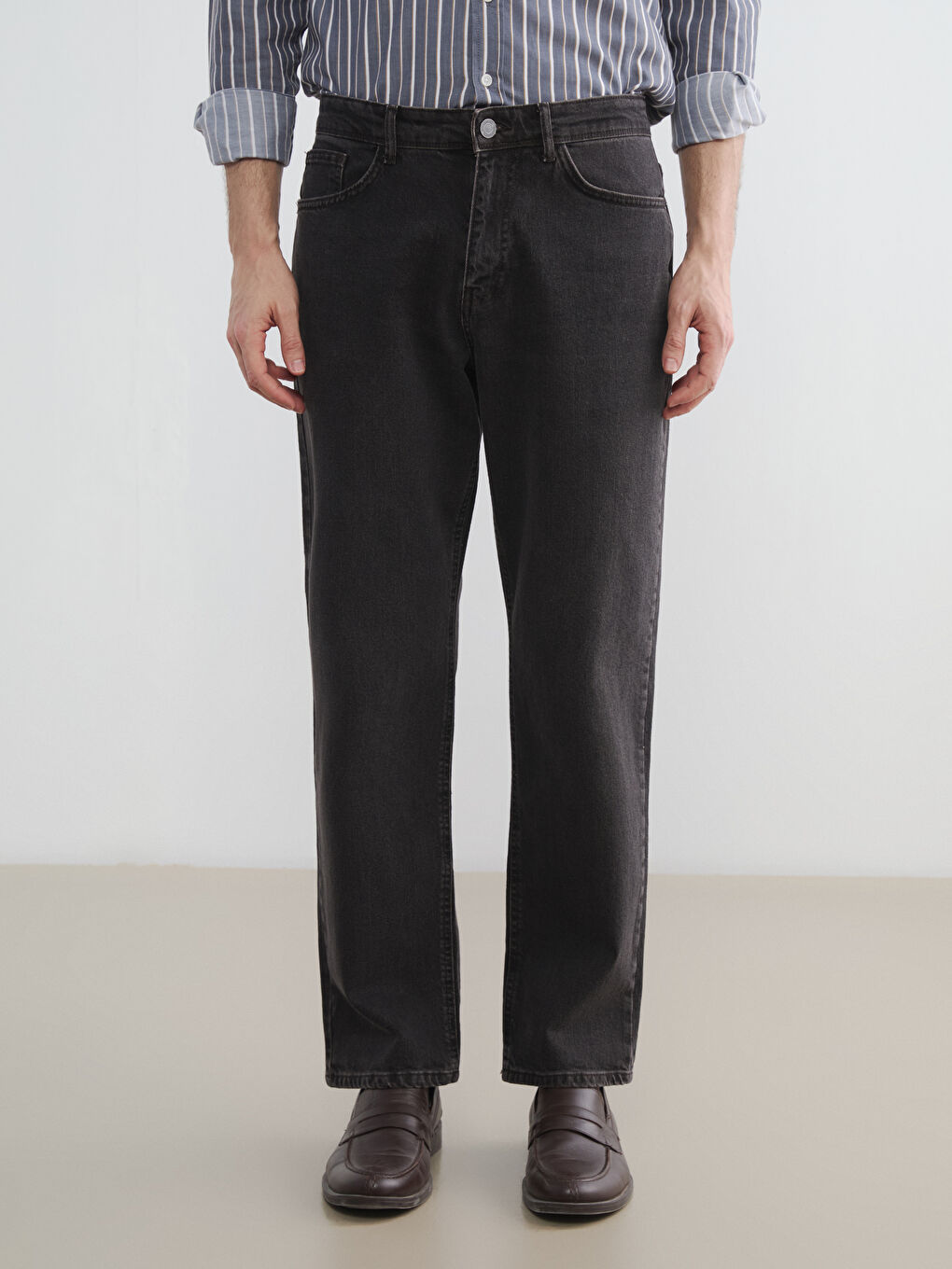 Kahverengi 700 Straight Fit Erkek Jean Pantolon-1