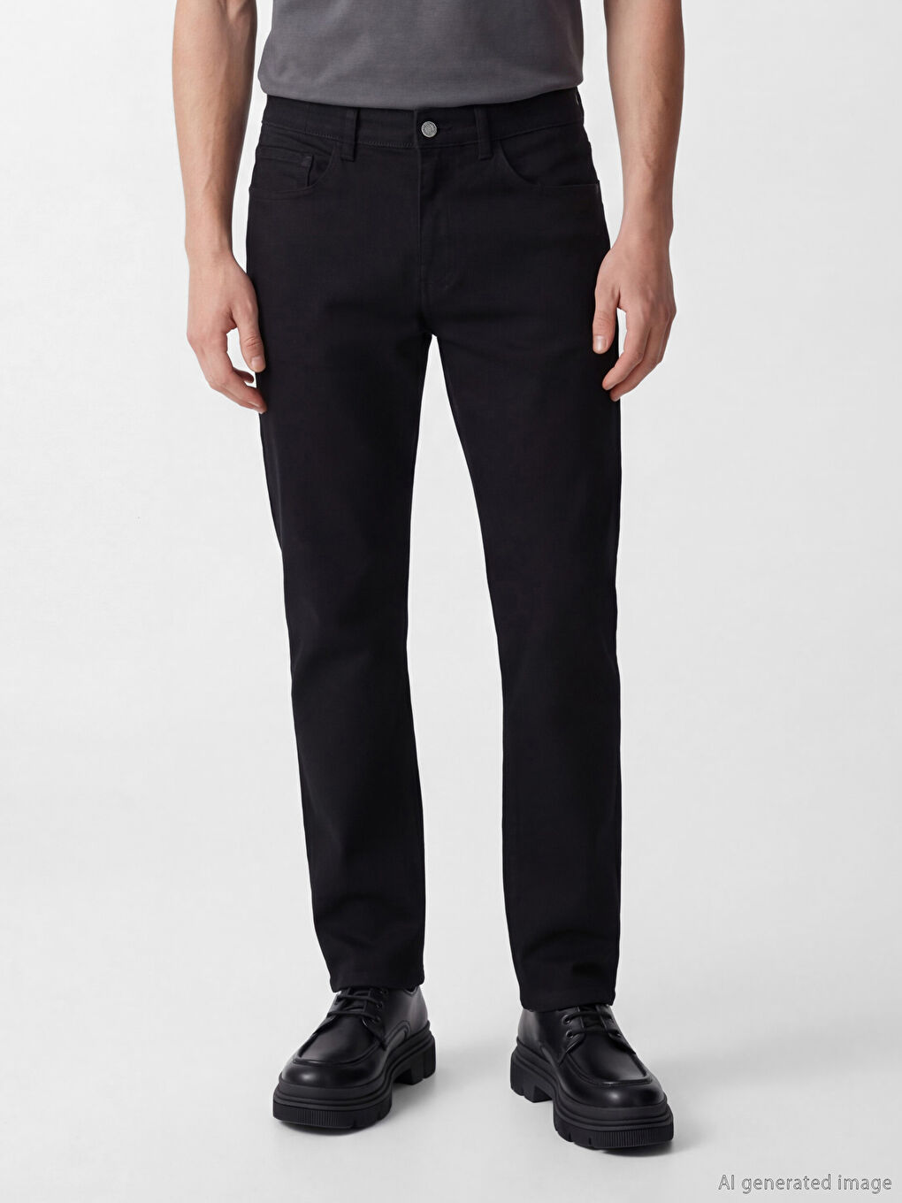 Siyah 779 Regular Fit Erkek Jean Pantolon-1